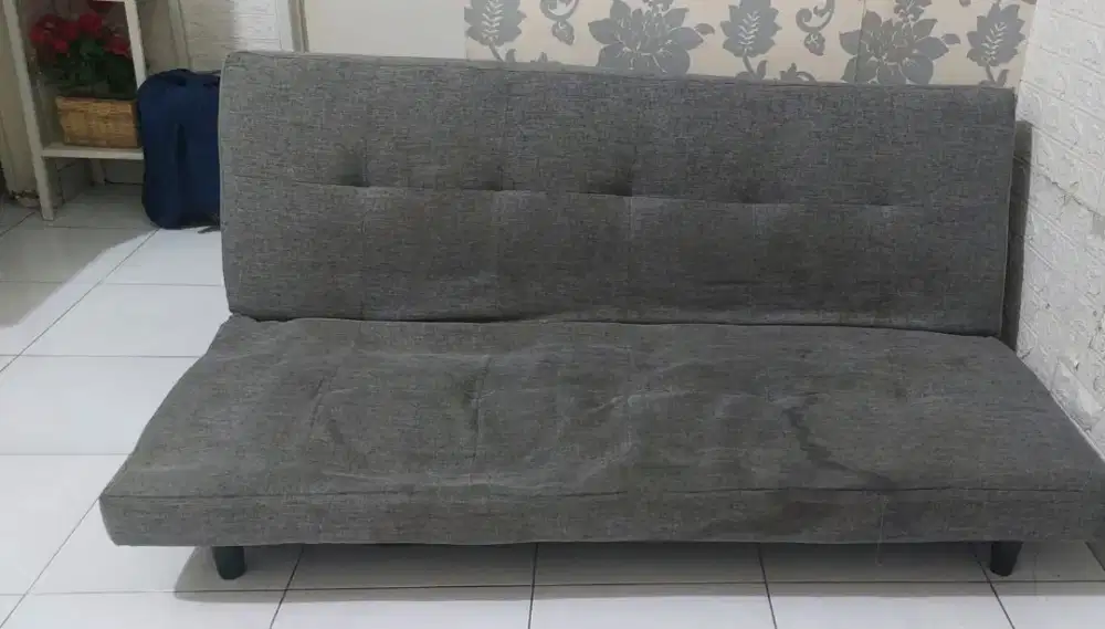 jual sofa bed abu