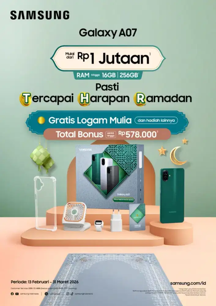 Samsung A07 6/128 Paket Spesial Ramadhan