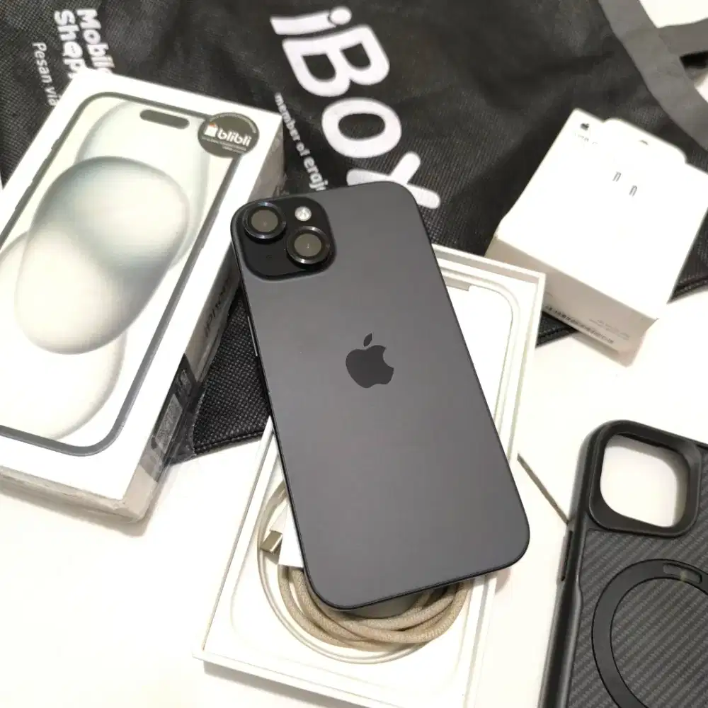 Iphone 15 128gb resmi ibox mulus
