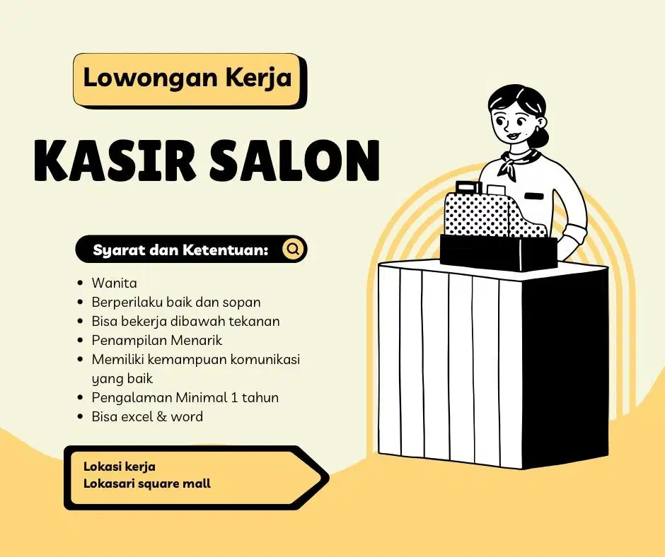 Kasir salon kecantikan