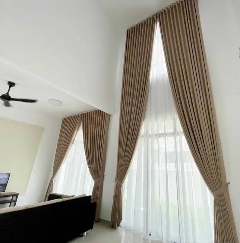 Menjual Gorden Blackout Pasang Skat Klinik Hordeng Gordyn Vitrase