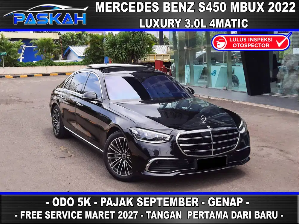 KM=8k Bunga=4% SEPTEMBER GENAP Mercedes Benz S450 2022 Mercy S450 2022