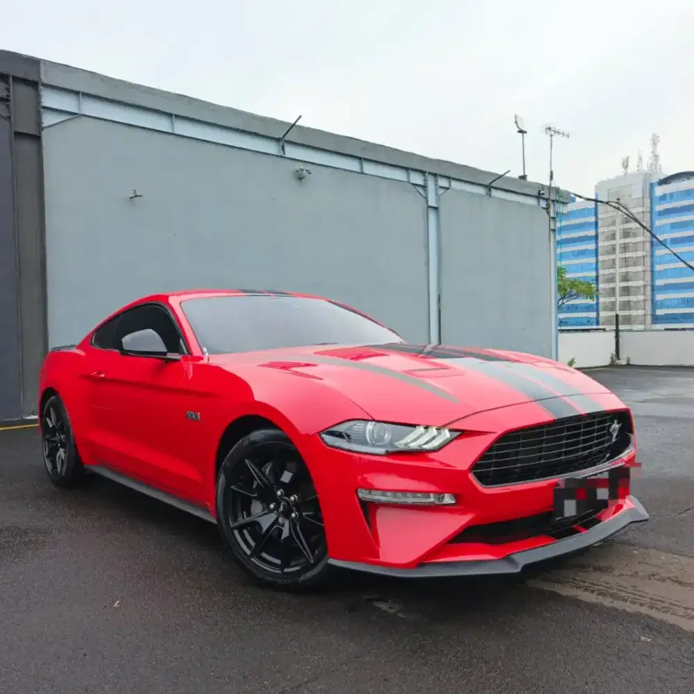 FORD MUSTANG ECOBOOST TURBO HIGH PERMORMANCE AT 2024 RED ON BLACK