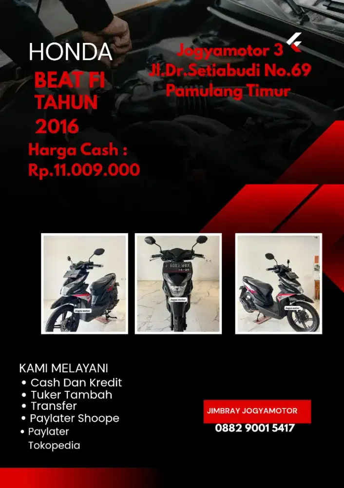 A - Honda Beat fi Tahun 2016