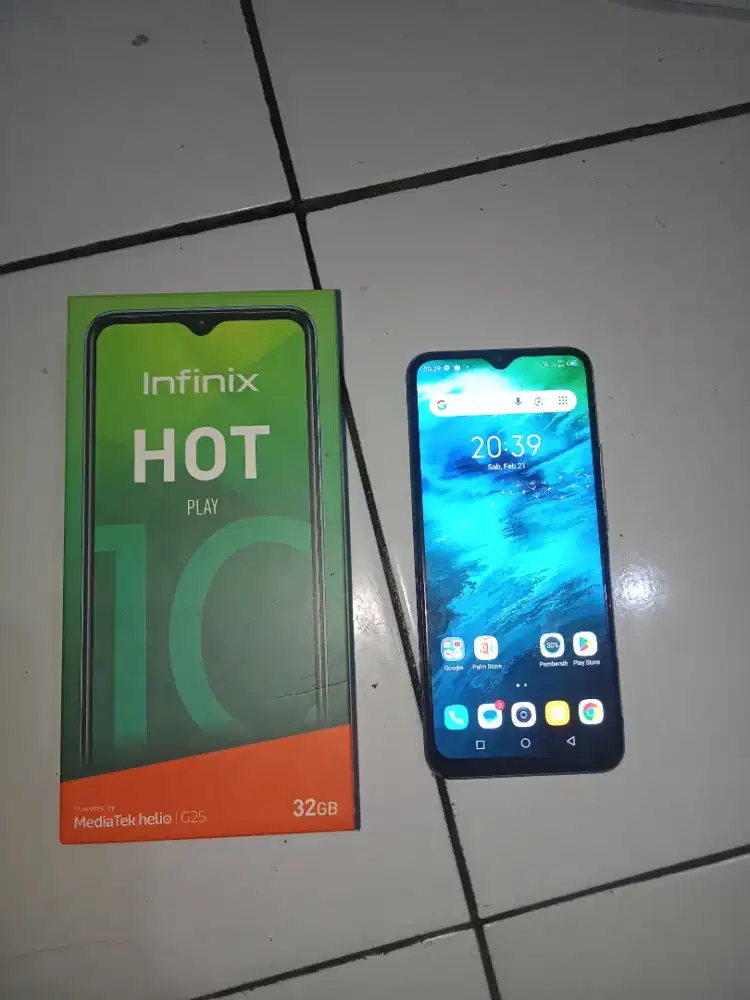 Infinix hot 10 play 2/32 lengkap