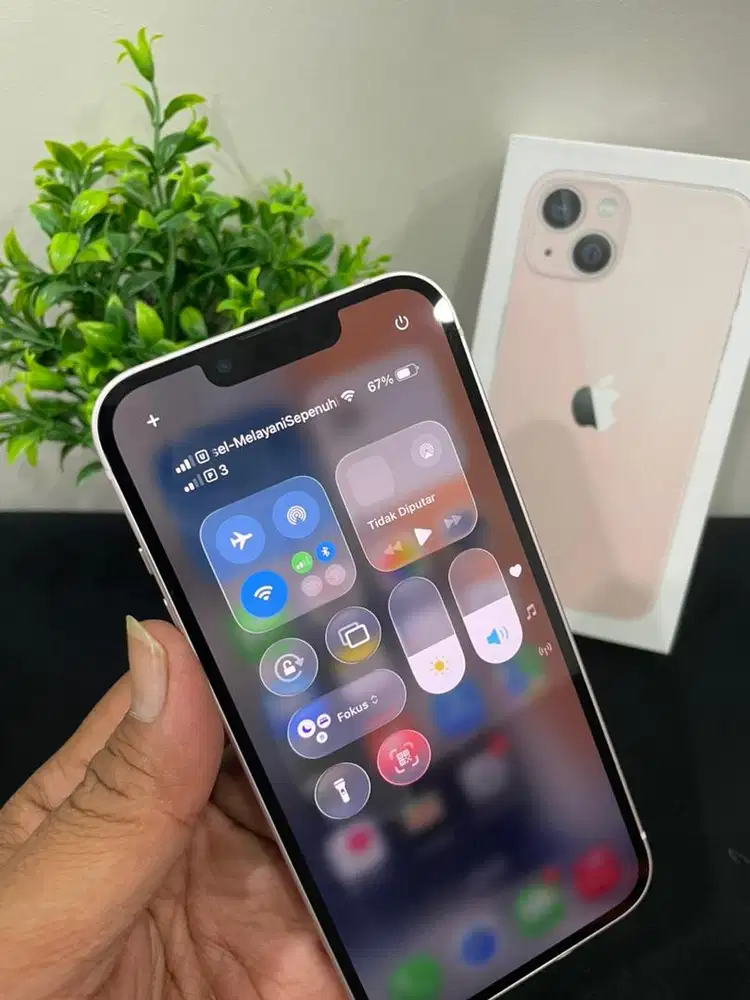 IPhone 13 256GB Dual Sim On Pink mulus Fullset BH 100% 3Utool 98 Cukai