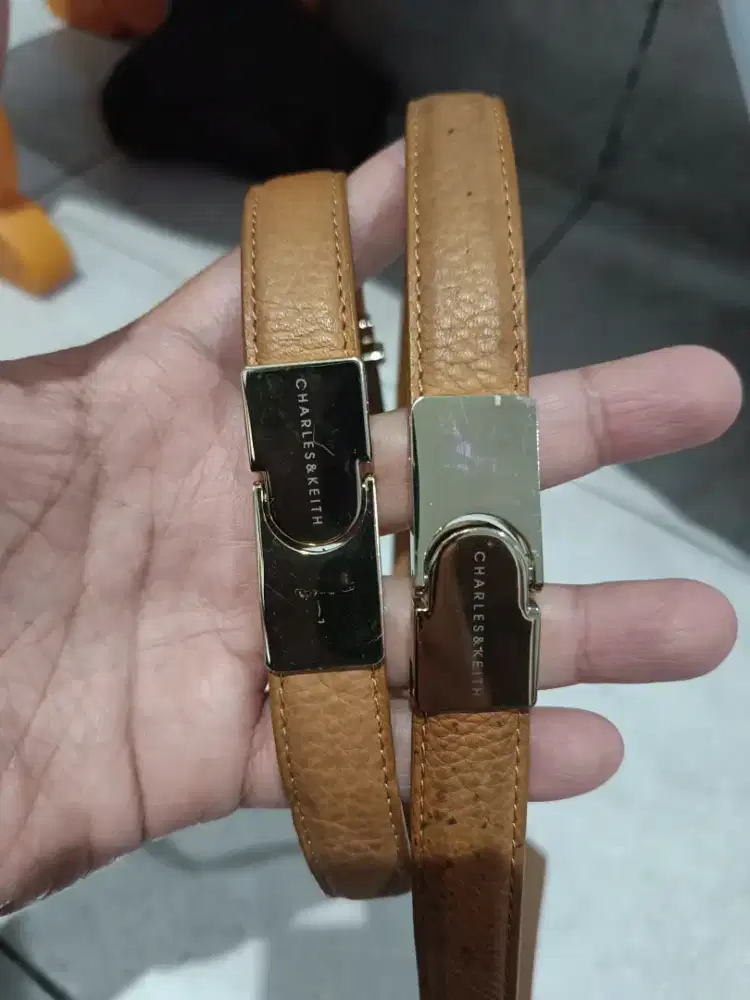 Gesper Ikat Pinggange Belt Wanita Charles & Keith Genuine Leather