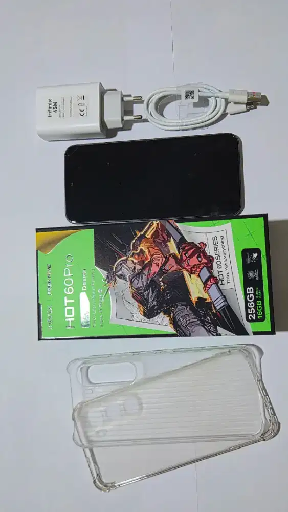 Mulus Like New Infinix Hot 60 Pro RAM 16GB 256GB Harga 1,8jt