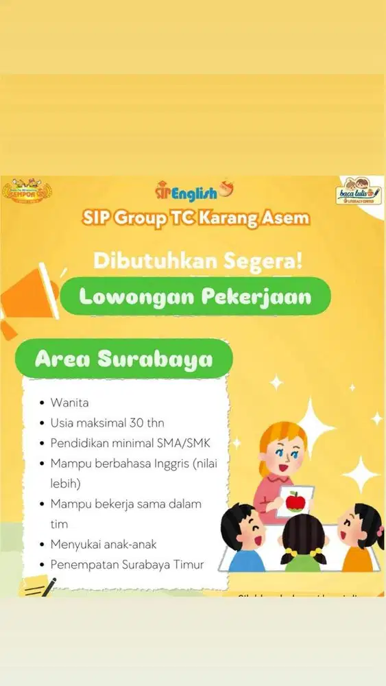 Pengajar / guru / coach utk bimbel