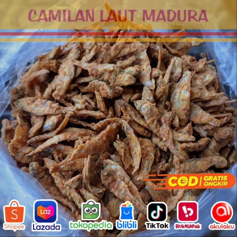 Camilan Laut Madura Wader Crispy Oleh-oleh Khas Siap Kirim Bisa COD