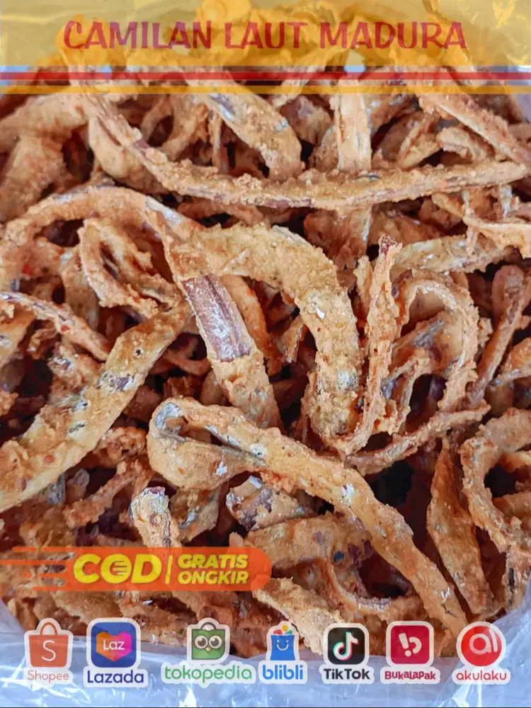 Camilan Laut Madura Ikan Layur Crispy Oleh-oleh Khas Siap Kirim COD
