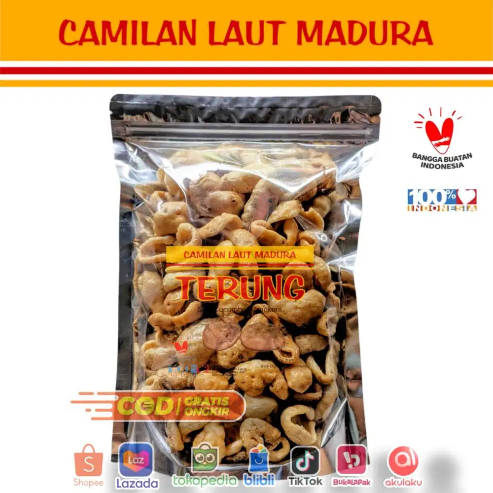 Camilan Laut Madura Terung Teripang Bola Haisom Renyah Gurih Sehat