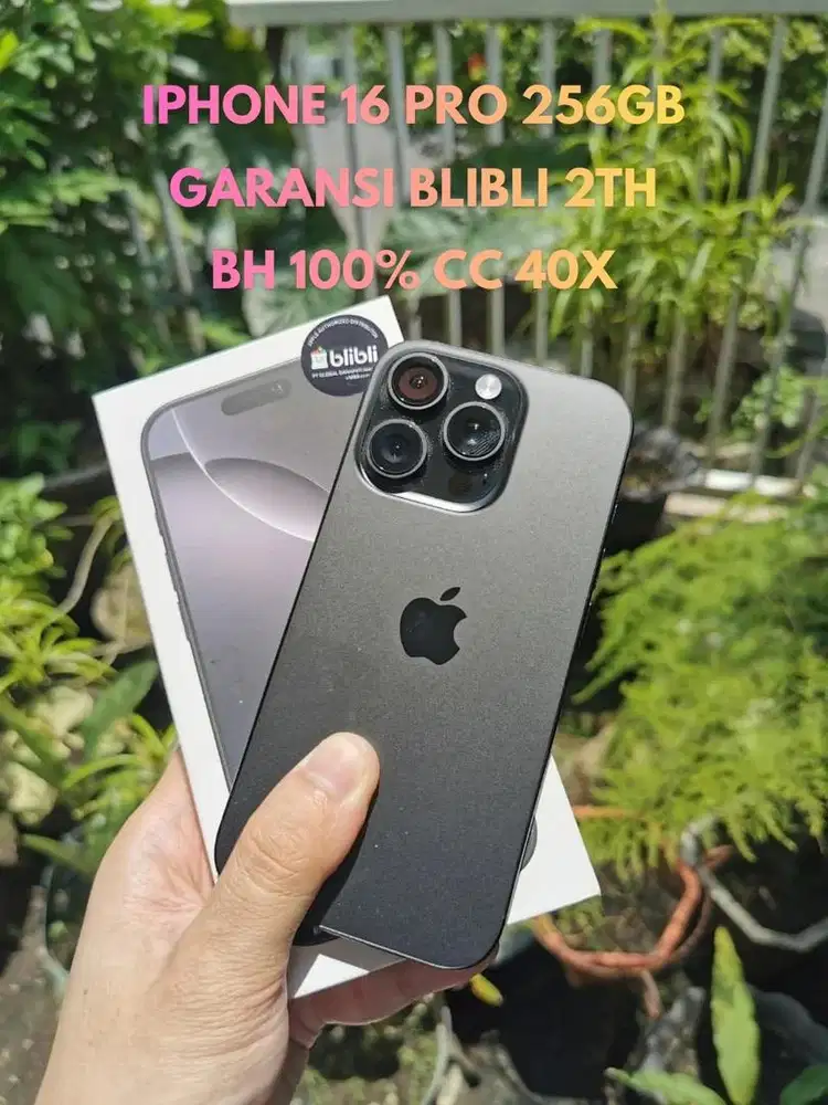 Iphone 16 Pro 256GB Blibli 17 Silver BNOB BH 100