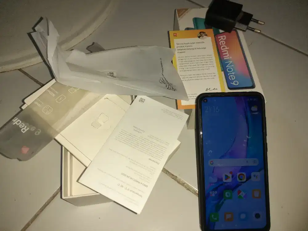 Jual hp redmi note 9 ram 4/64