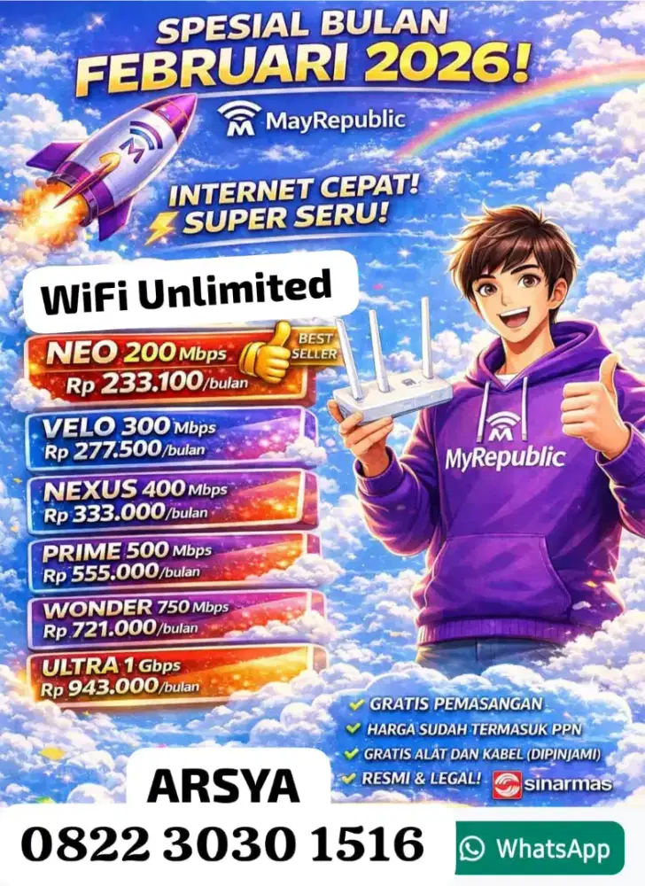 Wifi Myrepublic unlimited