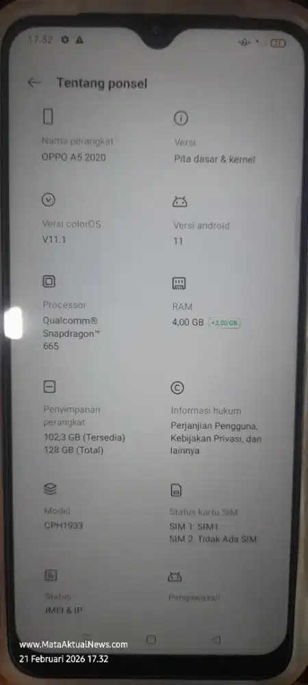 Oppo A5 2020 Murmer dan normal
