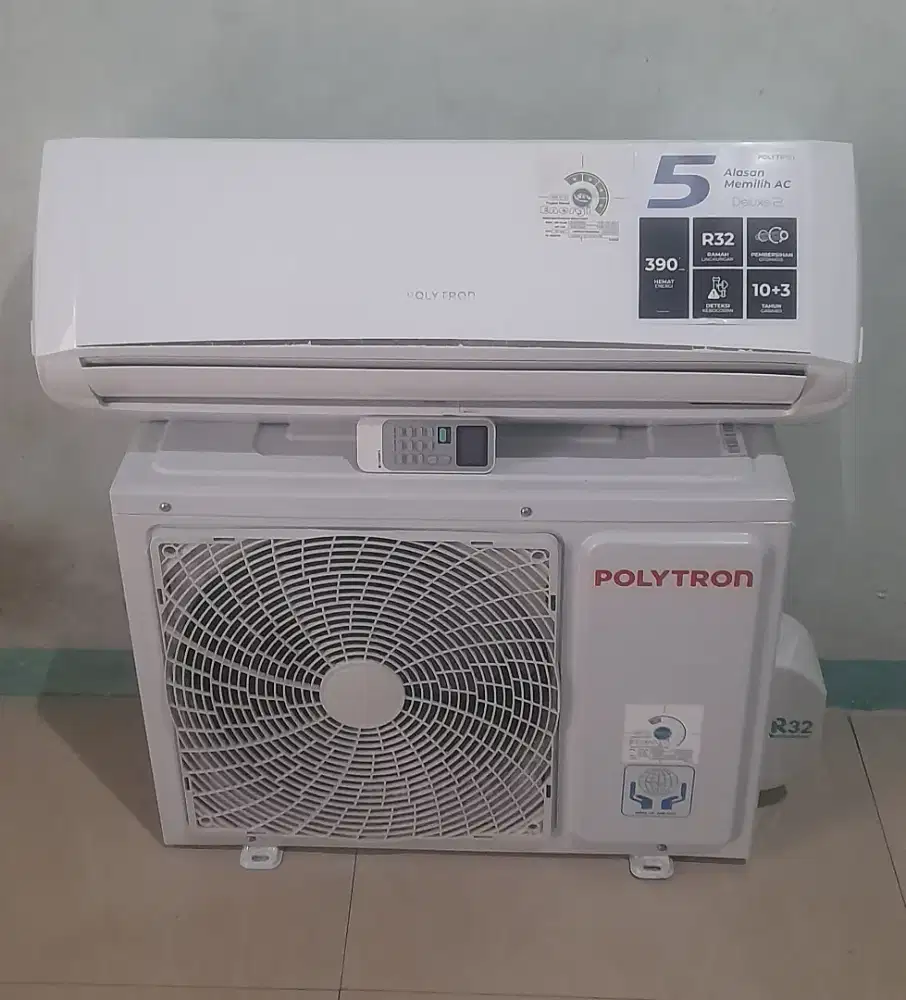Jual ac polytron 1 pk R32 terbaru belum lama pakek mulus ori ful