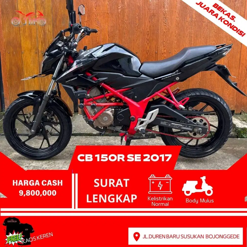 HONDA CB 150R TAHUN 2017 SURAT LENGKAP MOTOR TERAWAT NO PR NO KENDALA