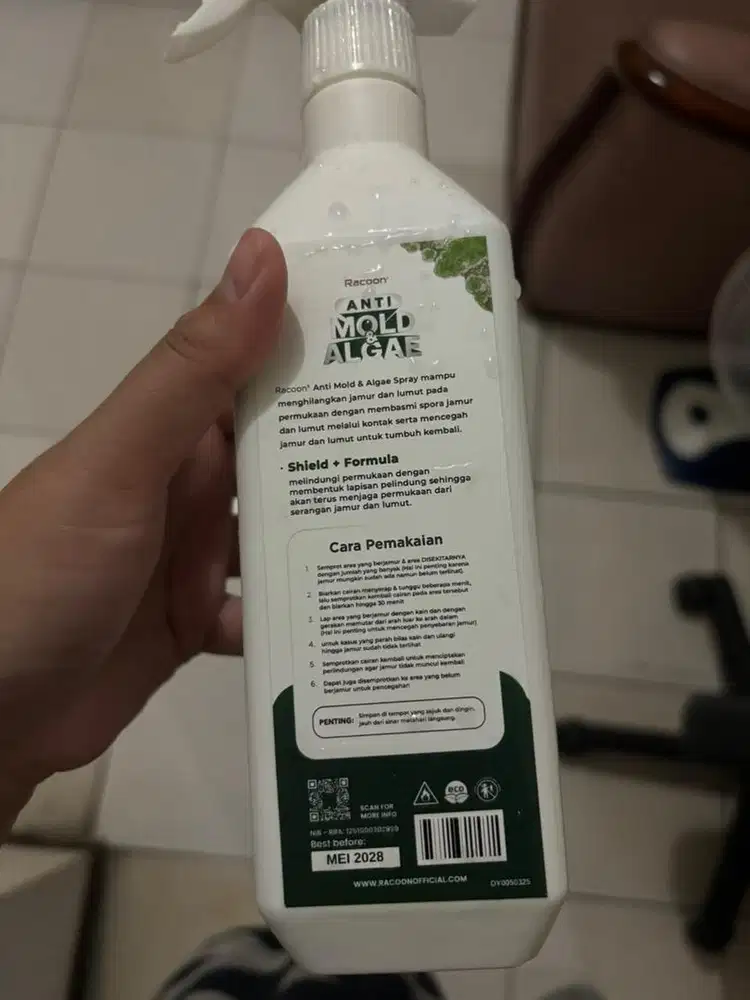 Anti mold & algae anti jamur anti lumut spray racoon 600ml
