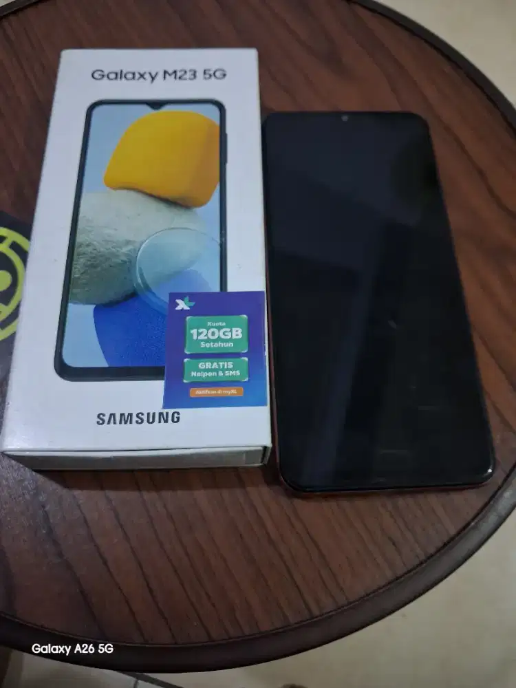 samsung m23 5g batangan only + tampered glass