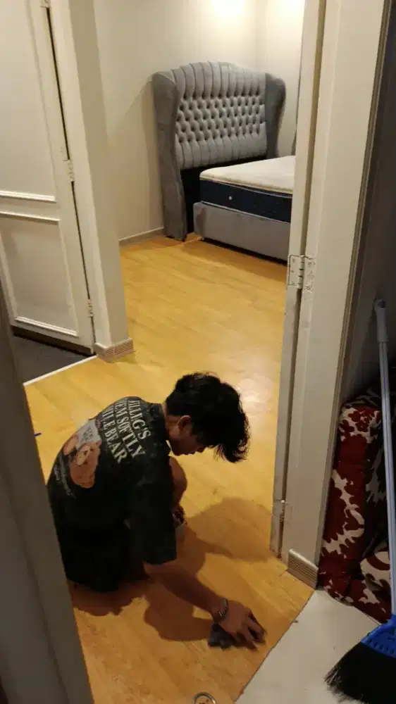 Hasil pasang patkit, spc dan vinyl second