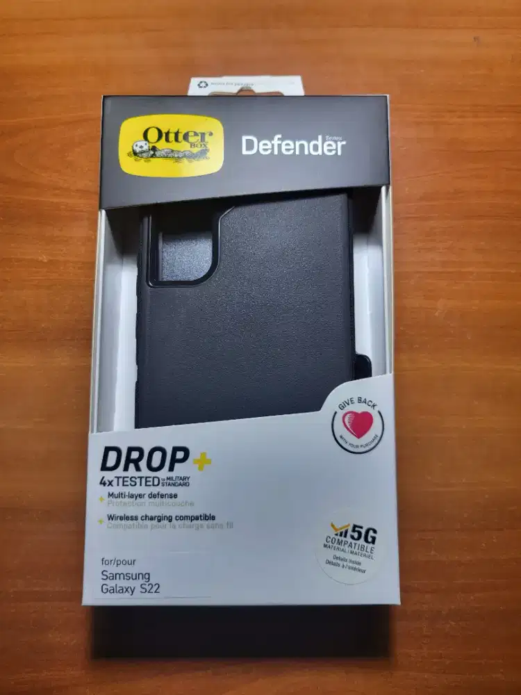 [USED] Samsung S22 Otterbox Defender Case Black