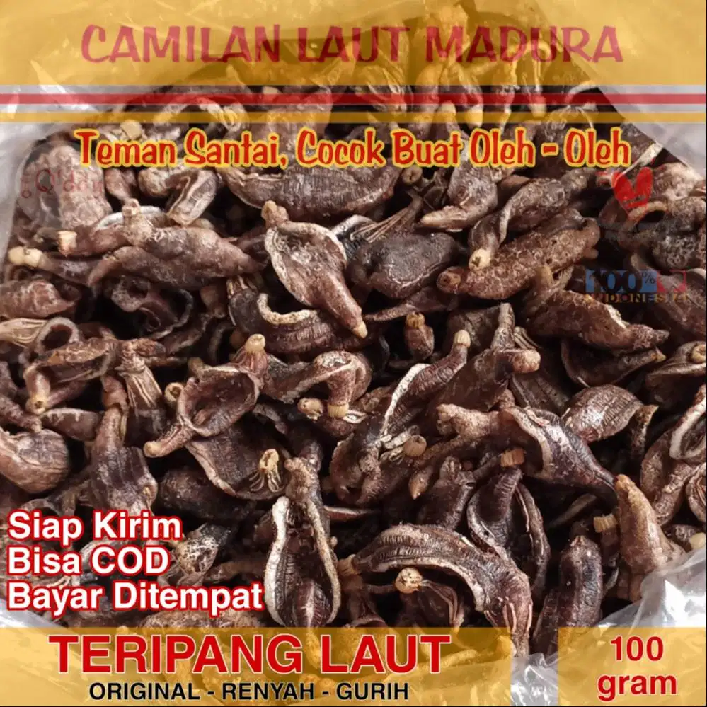 Camilan Laut Madura Teripang Haisom Goreng Asli Bebas Gluten Sehat