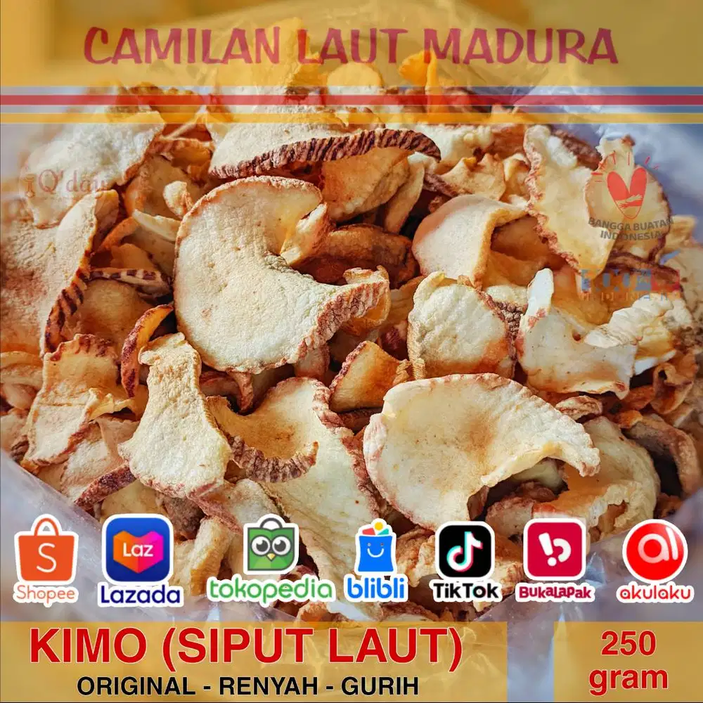 Camilan Laut Madura Kimo Siput Goreng Asli Alami Bebas Gluten
