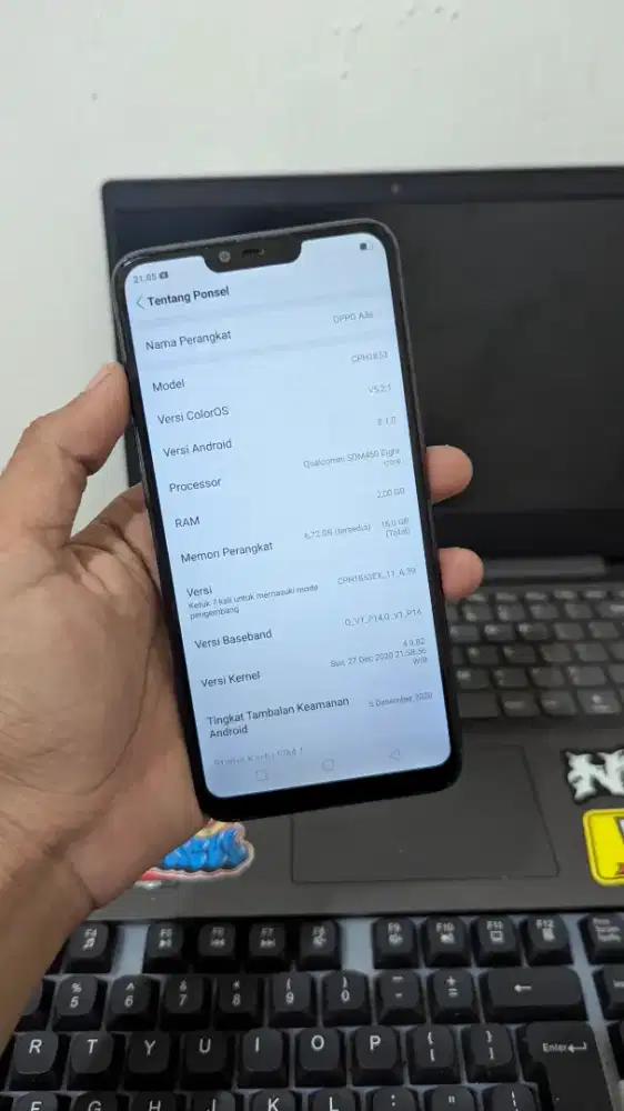 Oppo a3s ram 2/16 original