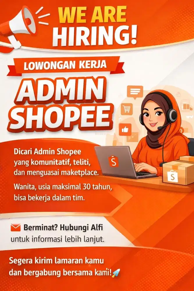 LOWONGAN KERJA ADMIN SHOPPE