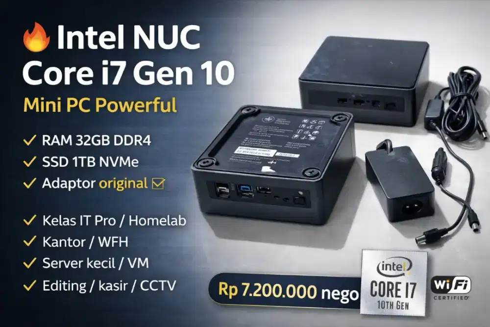 Intel NUC Core i7 Gen 10 – Mini PC Powerful