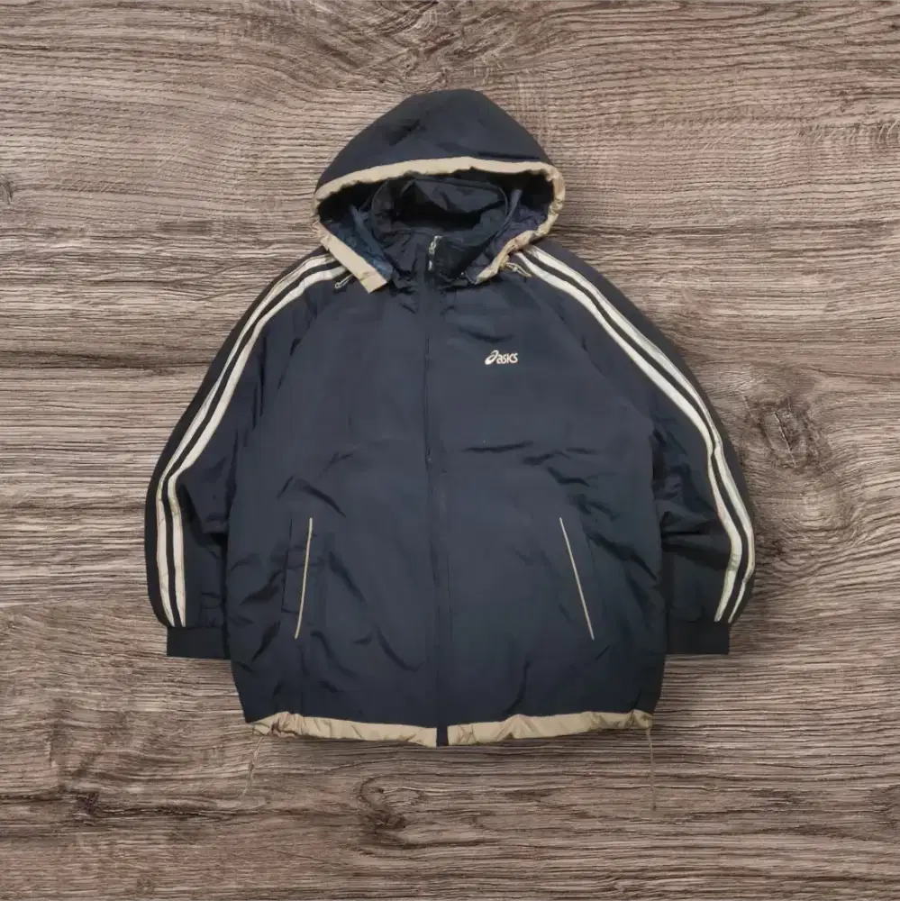 jaket windbreaker asics center logo used verygood