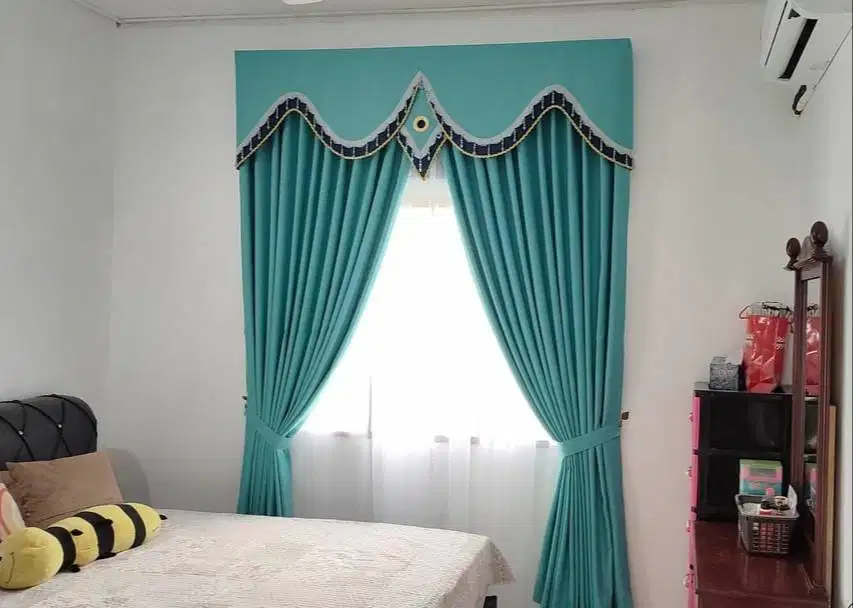 Menjual Gorden Blackout Pasang Skat Klinik Hordeng Gordyn Vitrase