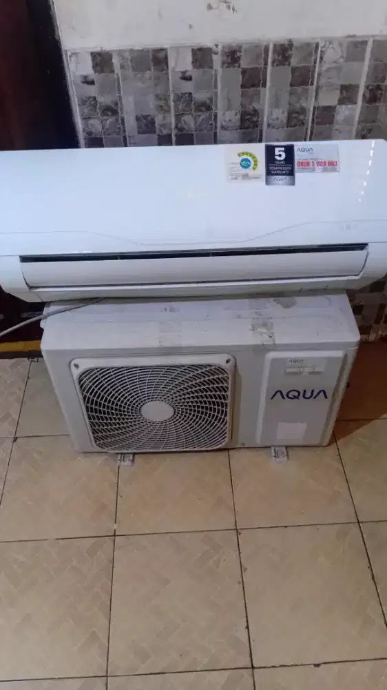 Ac aqua 1/2 pk siap pasang