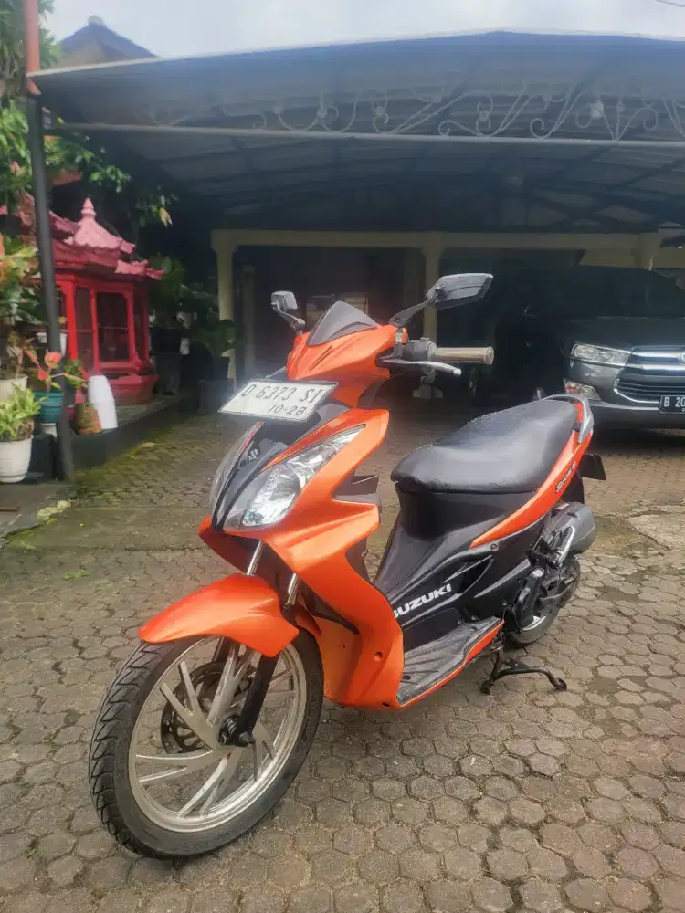 Suzuki Skywave 125 Tahun 2008 Orange Hitam Surat Lengkap Siap Pakai