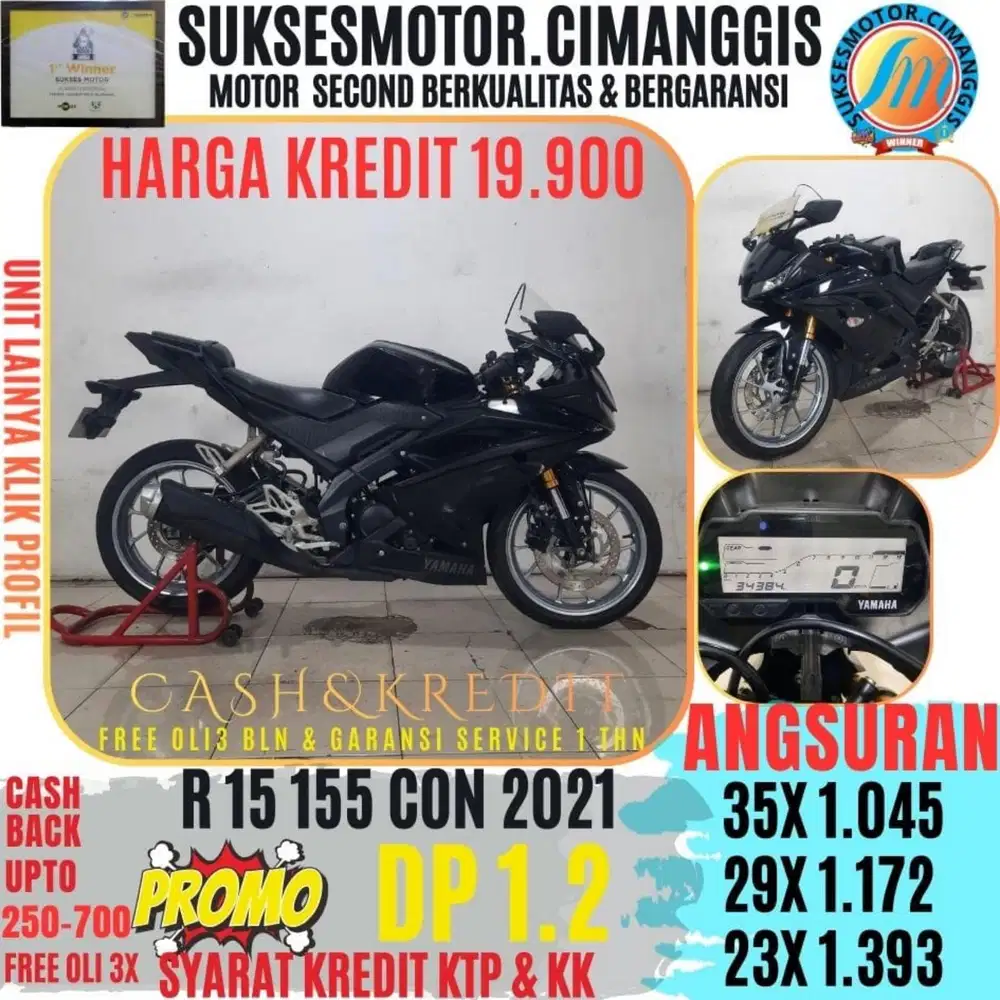 DP 1.2 R15 CON PROMOTERMURAH CASHBACK UPTO700RBU FREEOLI3X BERGARANSI