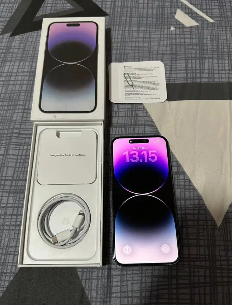 Iphone 14 promax 256 inter becaukai ungu