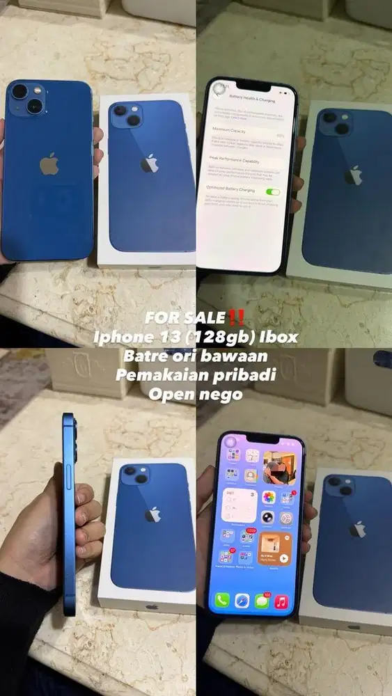 Iphone 13 Sierra Blue, 128 gb, Ibox