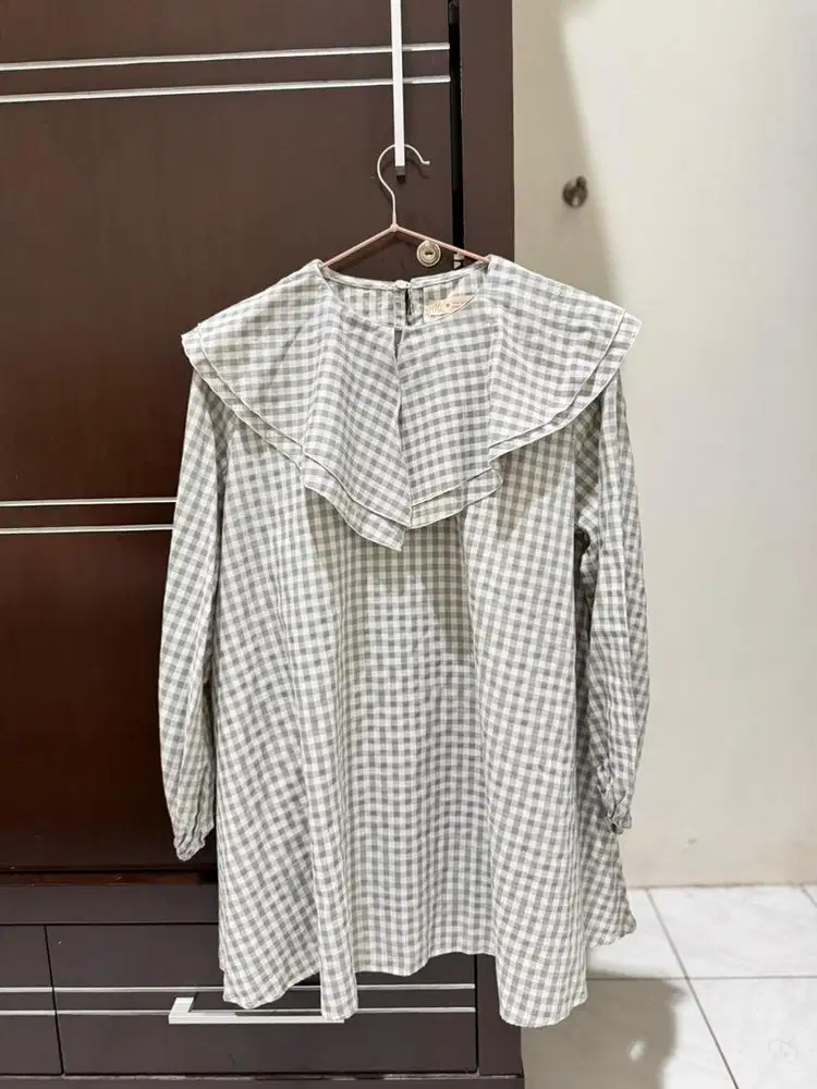 PRELOVED Blouse Gingham Oversized by HijabChic