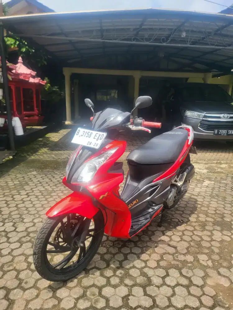 Suzuki Skywave 125 Tahun 2008 Merah Surat Lengkap