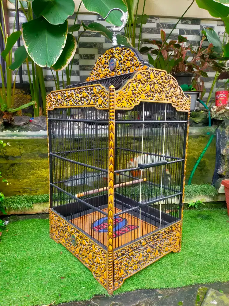 Sangkar Ebod jati ukir no1