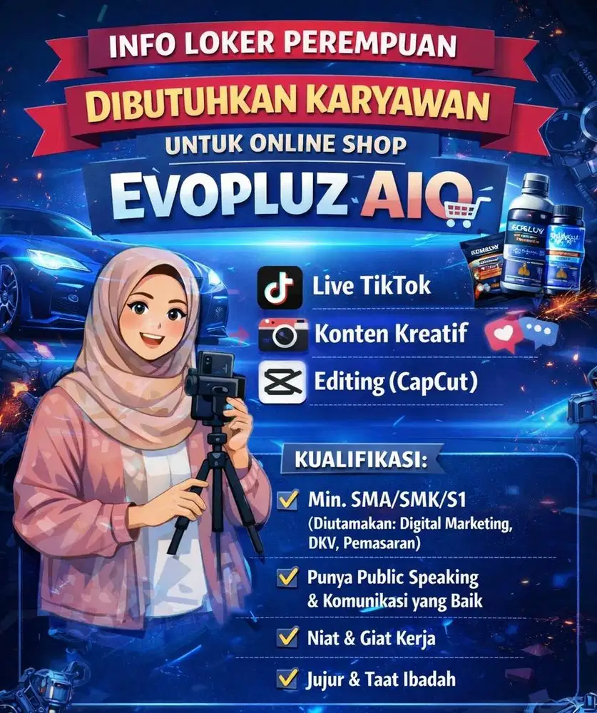 Dicari Konten Kreator & Host Live