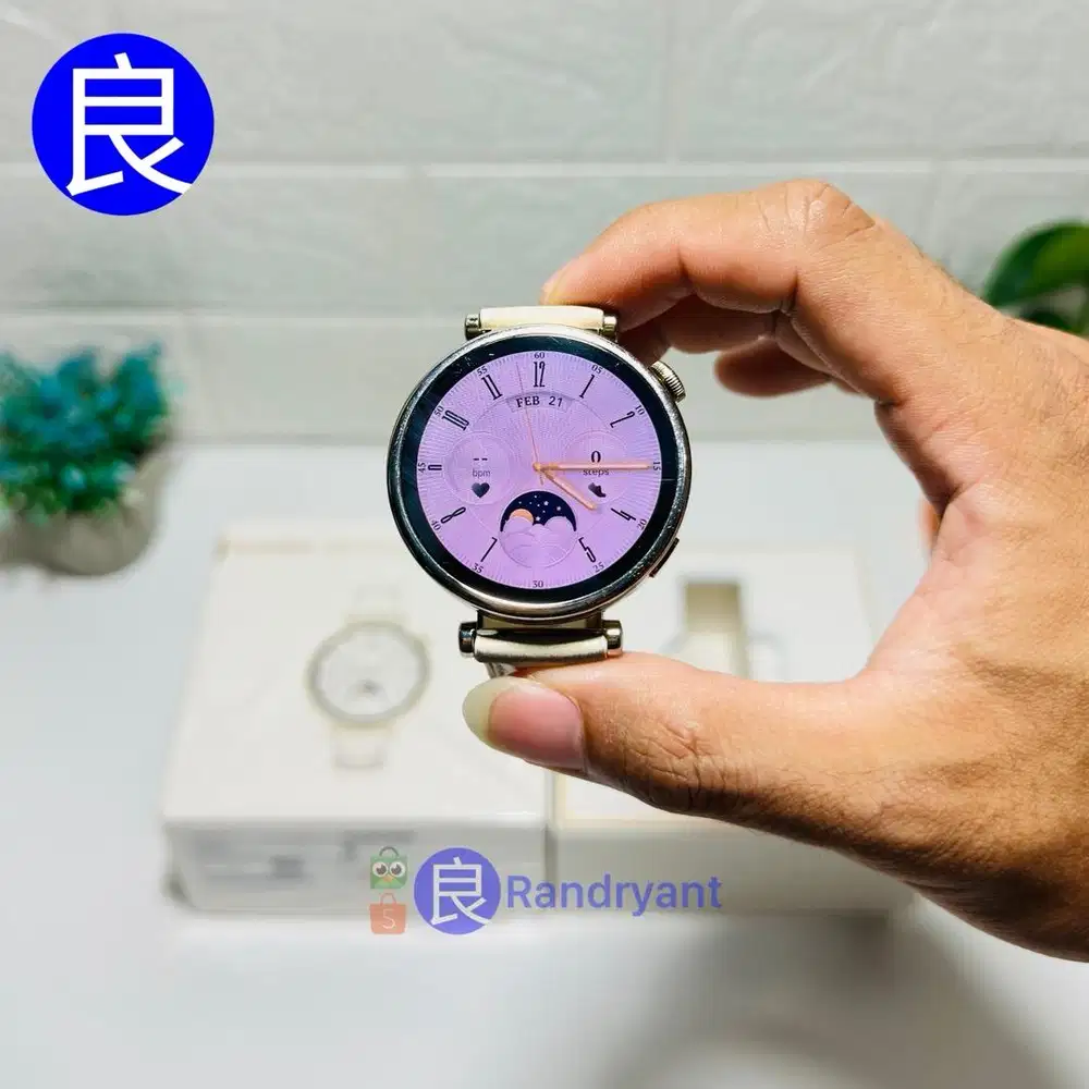 Huawei Watch GT 4 41mm White Leather Garansi Resmi Indo Fullset Ori