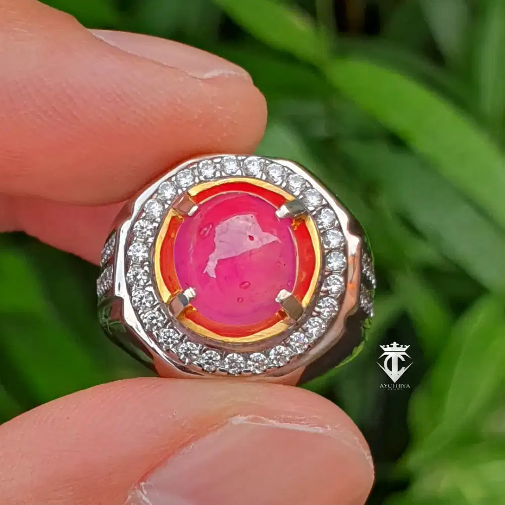 Batu Permata Natural Ruby Mozambique 4.00 Ct CGL Memo