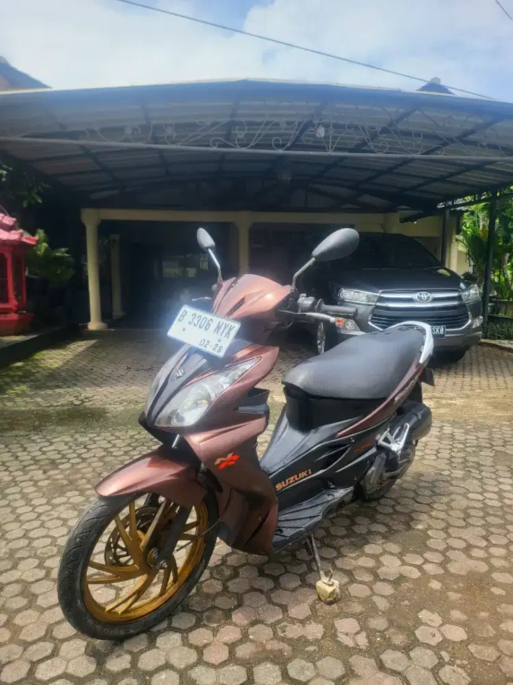 Suzuki Skywave 125 NR Mocca 2008 Surat Lengkap Mulus