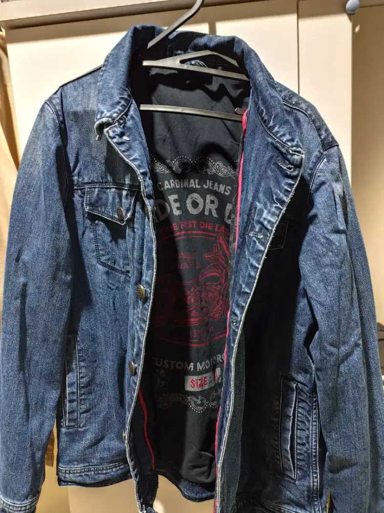 Jaket Denim Cardinal Original Ukuran XXL