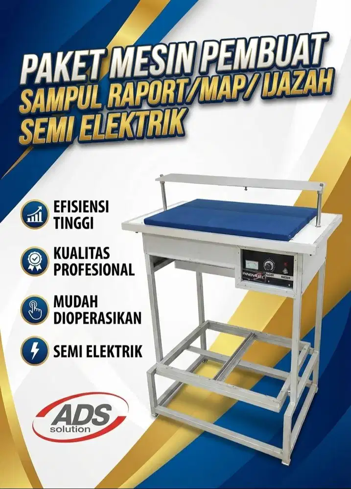 MESIN PEMBUAT SAMPUL RAPORT / MAP / IJAZAH SEMI ELEKTRIK