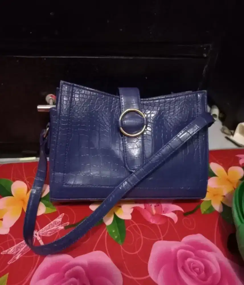 Tas Selempang Wanita Mayoneette Jinha Croco Sling Bag Baru