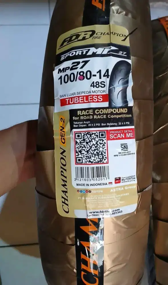 Ban FDR MP27 100/80 14