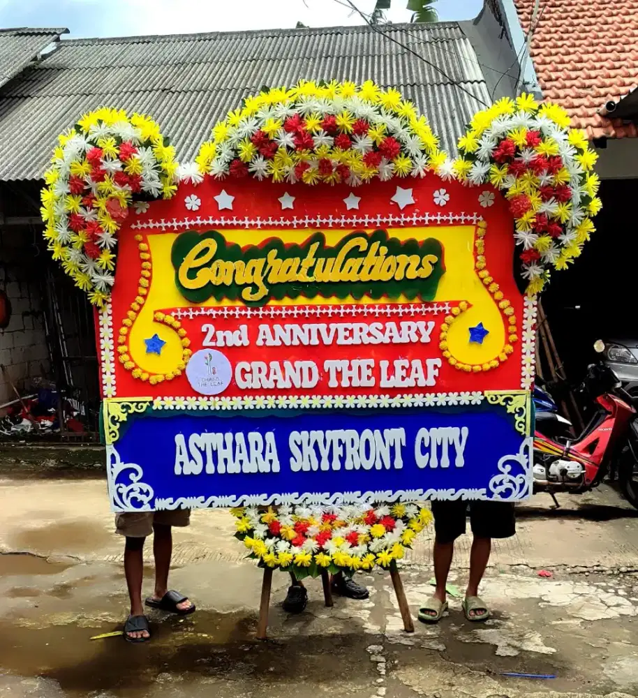 Karangan bunga papan ucapan